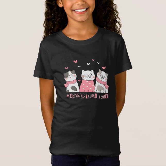 Camiseta Meow Gical cat (Anverso)