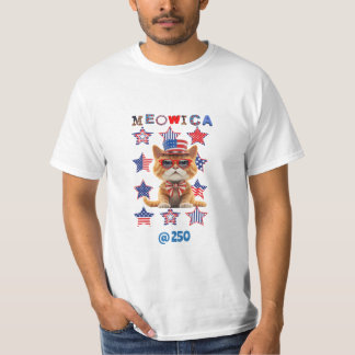 Camiseta Meow-ica @250 Feline Patriot Tee