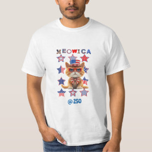 Camiseta Meow-ica @250 Patriota Felino