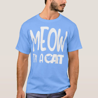 Camiseta Meow Im A Cat Halloween Costume