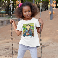 Meow Lisa Funny Cat Art Masterpiece Chica