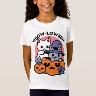 Camiseta Meow-Loween - Diseño de felinos Halloween