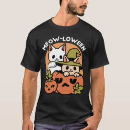 Camiseta Meow-Loween - Diseño festivo de gatos de Halloween