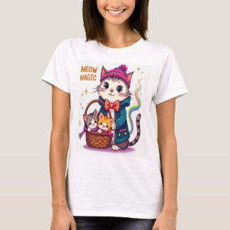 Camiseta Meow Magic - Gato adorable y juguetón inspirado en