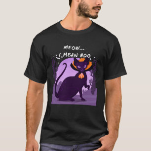 Camiseta Meow Me Refiero A Boo Halloween Vampire Sphynx Cat