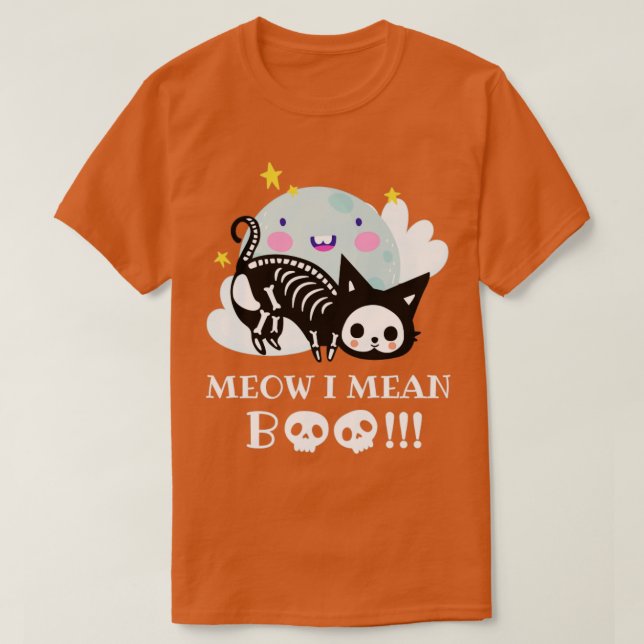 Camiseta Meow me refiero a un amante de los gatos de boo (Diseño del anverso)
