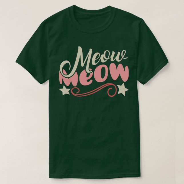 Camiseta Meow Meow (Diseño del anverso)