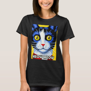 Camiseta Meow Meow Cuato Gato Gato Gatito Gatito Gatito En 