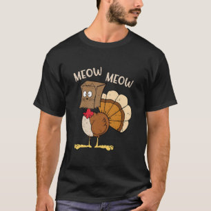 Camiseta Meow Meow Fake Cat Graciosa en Turquía Acción de G
