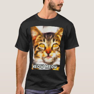 Camiseta Meow Meow Gato Gato Gato Gatito Gatito Gatito Gati