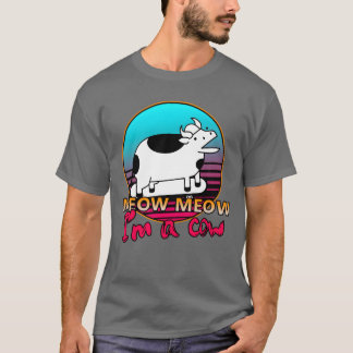 Camiseta Meow Meow Im a cowMeow Meow Im a cow Full vintage