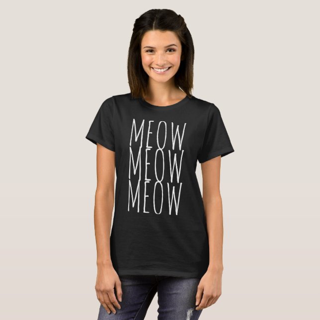 CAMISETA MEOW MEOW MEOW (Anverso completo)