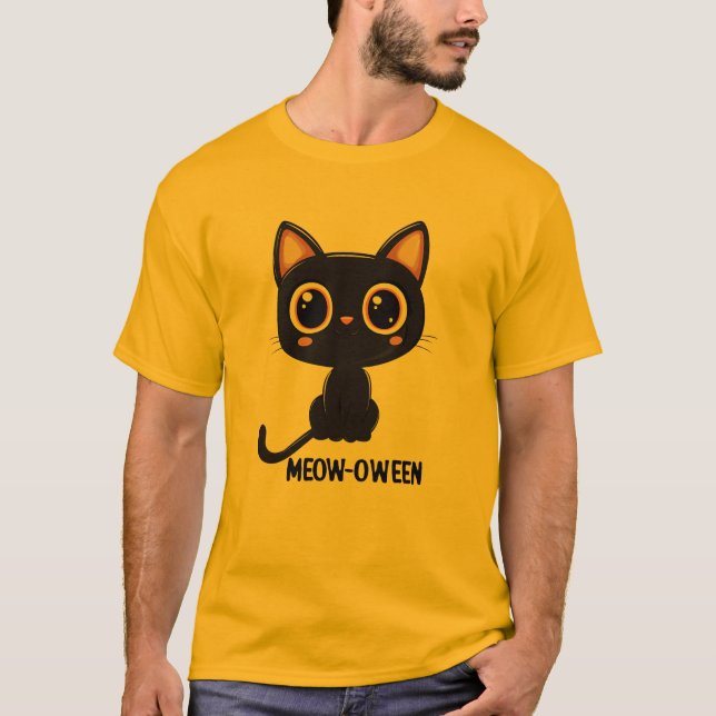 Camiseta Meow-Oween (Anverso)