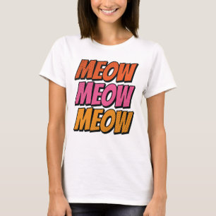 Camiseta ¡Meow Pow! - Un estilo de libro de historietas par