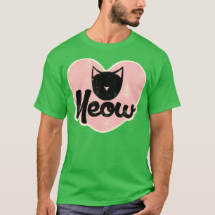 Camiseta Meow retro cat