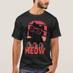 Camiseta Meow Scary Halloween Cat Horror Knife