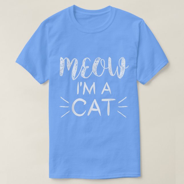 Camiseta MEOW Soy un gato divertido amante del gato disfraz (Diseño del anverso)