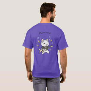 Camiseta Meow-stro: héroe de guitarra de Rock & Roll