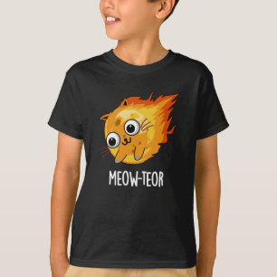 Camiseta Meow-teor Funny Meteor Pun Dark BG