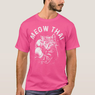 Camiseta Meow Thai Funny Muay Thai Boicot Cat Artes Marcial