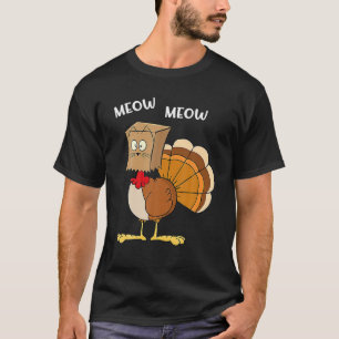 Camiseta Meow Turkey Thankding Turkey Amantes De Turquía Pa