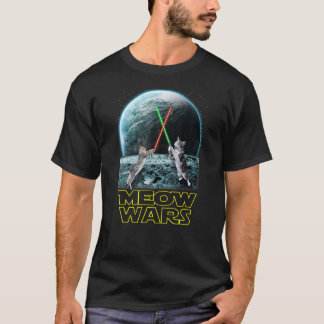 Camiseta Meow Wars Ca Funny S Para Los Amantes De Los Gatos