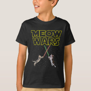 Camiseta Meow Wars Cat Shirt Graciosos Regalos Para Gatos A
