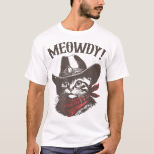 Camiseta Meowboy Cat Cowboy Cat Country Western