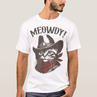 Camiseta Meowboy Cat Cowboy Cat Country Western