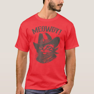 Camiseta Meowboy Cat Cowboy Cat Country Western Funny Cat g