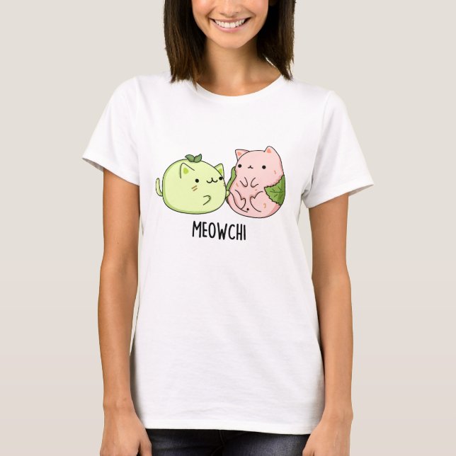 Camiseta Meowchi Funny Mochi Pun (Anverso)