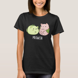 Camiseta Meowchi Funny Mochi Pun Dark BG