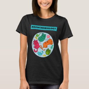 Camiseta Meowcrobiología Ciencia Del Gato - Encajamiento Cl