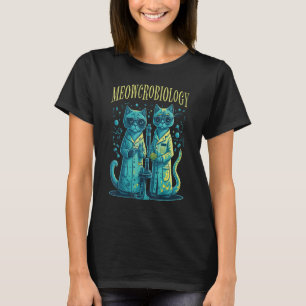 Camiseta Meowcrobiología Gato Meow Microbiología Ciencia Ba