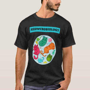 Camiseta Meowcrobiología Gato Meow Microbiología Ciencia Ba
