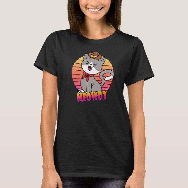 Camiseta Meowdy Cat (Anverso)