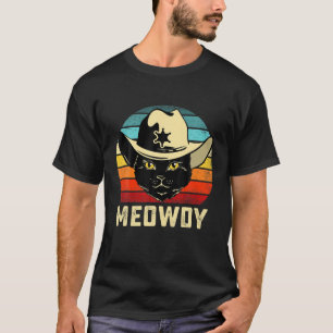 Camiseta Meowdy Cat Meme Meowdy Funny Cowboy Vintage Cat Me