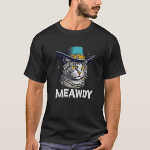 Camiseta Meowdy Cat Meme Texas Funny Cat Cowboy Premium