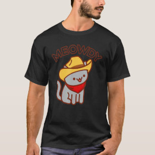 Camiseta Meowdy Cat Mezcla Entre Meow Y Howdy