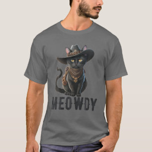 Camiseta Meowdy Funny Cat Country Music Kitten Cowboy Gorra