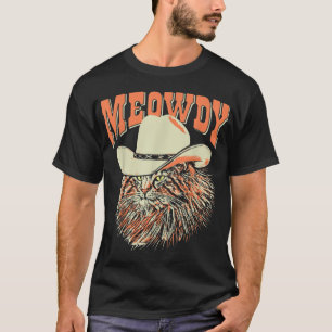 Camiseta Meowdy Funny Country Music Cat Cowboy Gorra Vintag