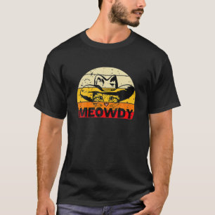 Camiseta Meowdy-Funny Mashup-Between-Meow And Howdy - Cat M