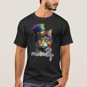 Camiseta Meowdy Funny Mashup Meow Howdy Cat Meme Navidades