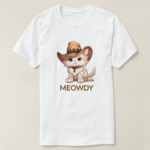 Camiseta Meowdy Funny Western Cowboy Cat