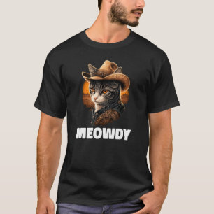 Camiseta Meowdy Mashup De Meow Y Howdy Country Music Cat