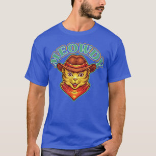 Camiseta Meowdy Meow Howdy Funny Cat Meme Teas Cowboy Cat L
