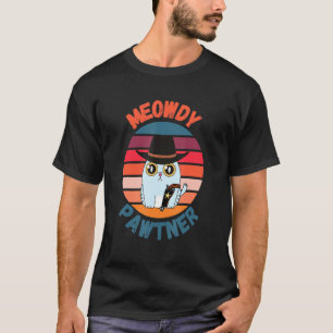 Camiseta Meowdy Pawtner Texan Cat Meme Mashup