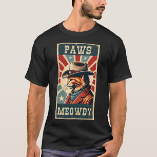Camiseta Meowdy, socio de meme de meme de la vida del amant
