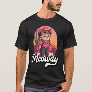 Camiseta Meowdy Texas Cat Meme Country Music Cowgirl Cute