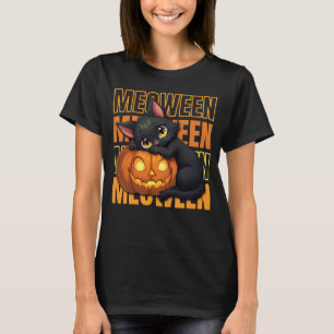 Camiseta MEOWEEN - Halloween de los amantes del gato